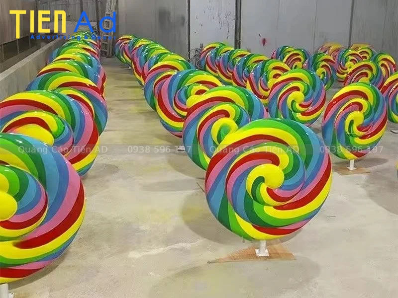 Mẫu mô hình kẹo mút composite - 5