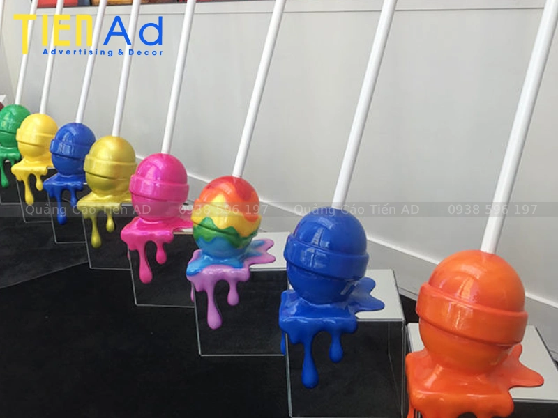 Mẫu mô hình kẹo mút composite - 9