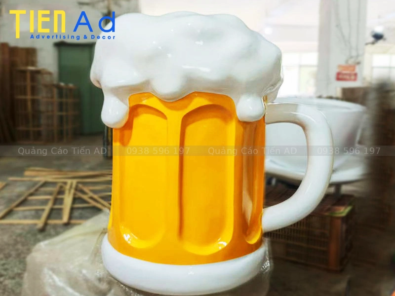 Mẫu mô hình ly bia khổng lồ bằng composite - 2