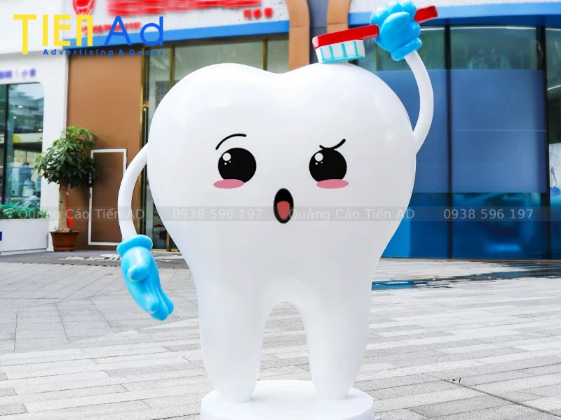 Mẫu mô hình mascot cái răng bằng composite - 2