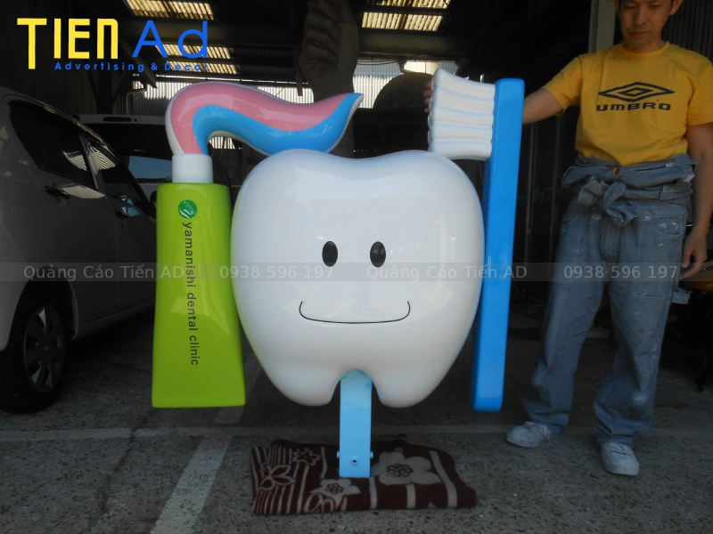 Mẫu mô hình mascot cái răng bằng composite - 5