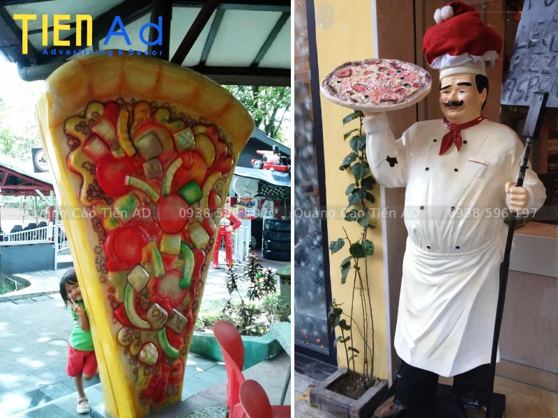 Mẫu mô hình pizza bằng composite - 6