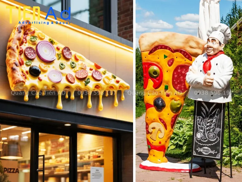 Mẫu mô hình pizza bằng composite - 7