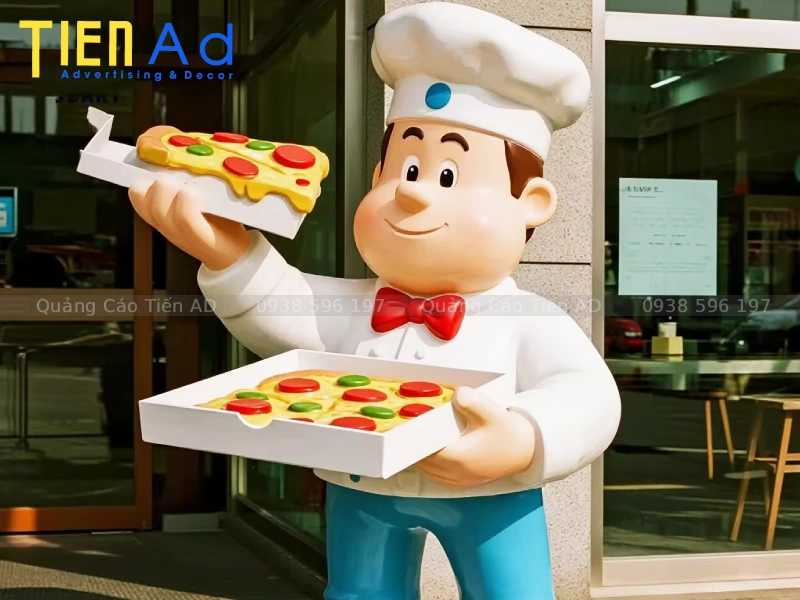 Mẫu mô hình pizza bằng composite - 8