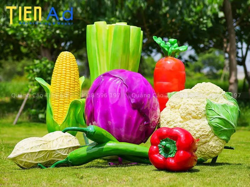 Mẫu mô hình rau củ quả composite - 1