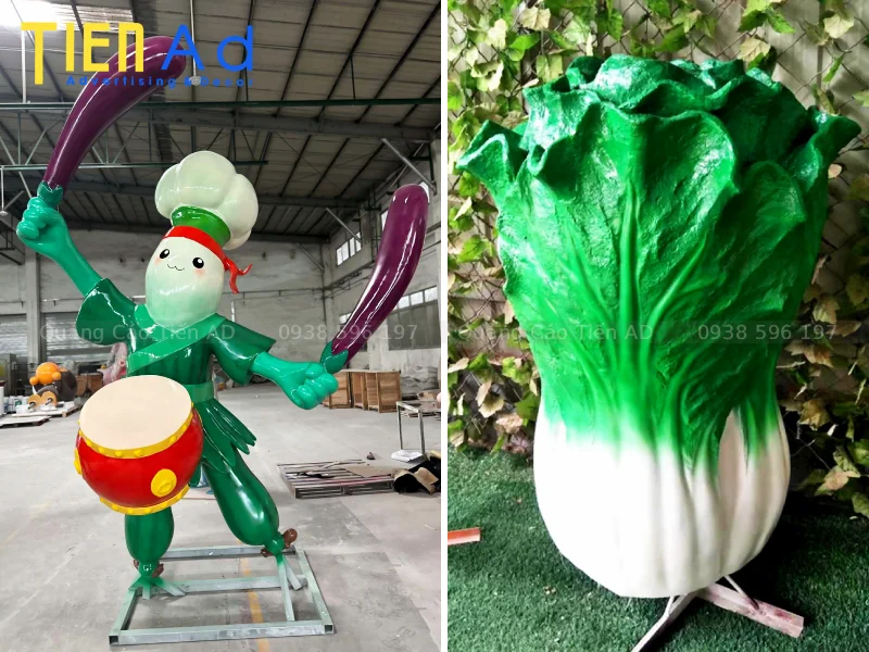 Mẫu mô hình rau củ quả composite - 2