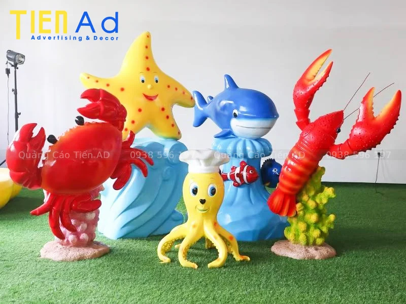 Mẫu mô hình sinh vật biển composite - 6