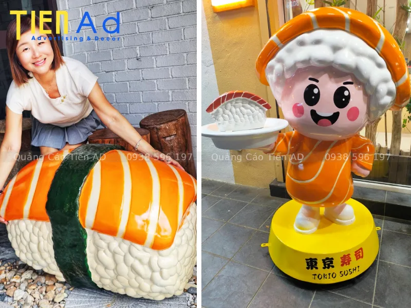 Mẫu mô hình sushi bằng composite - 1