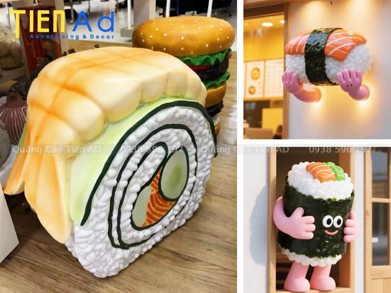 Mẫu mô hình sushi bằng composite - 5