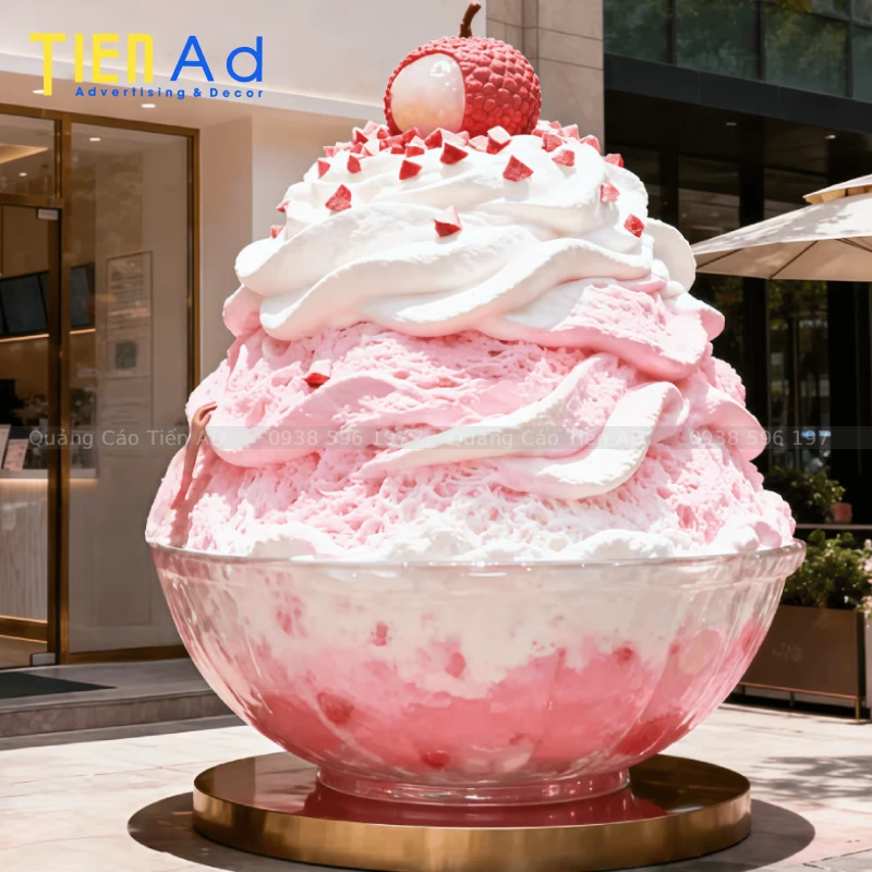 Mẫu mô hình tô bingsu composite - 3