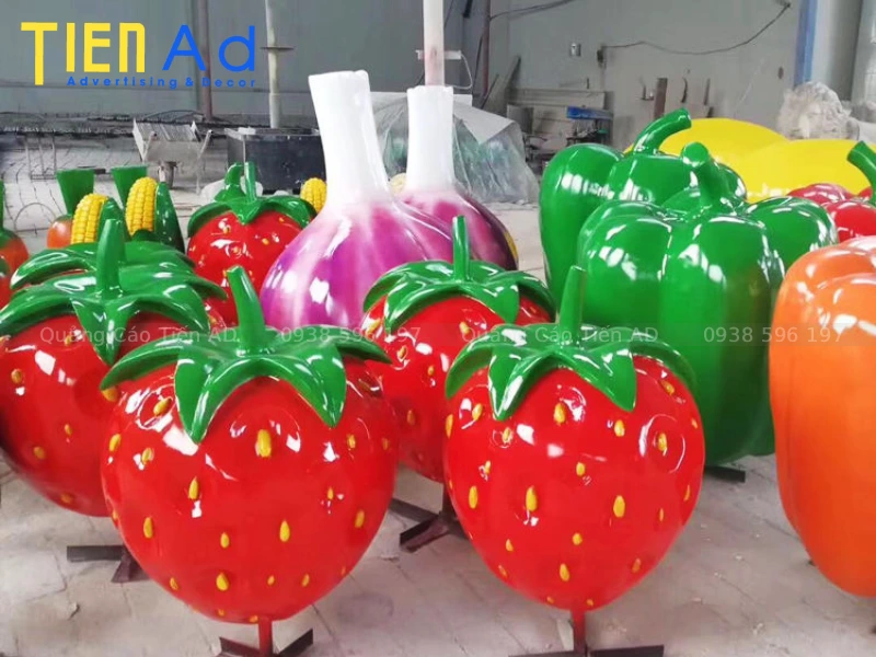 Mẫu mô hình trái cây khổng lồ bằng composite - 12