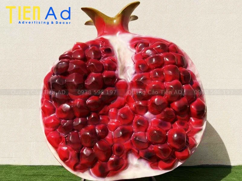 Mẫu mô hình trái lựu composite - 2