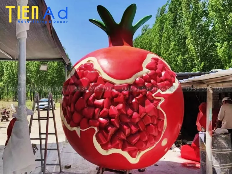 Mẫu mô hình trái lựu composite - 6
