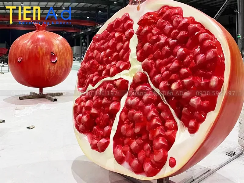 Mẫu mô hình trái lựu composite - 7