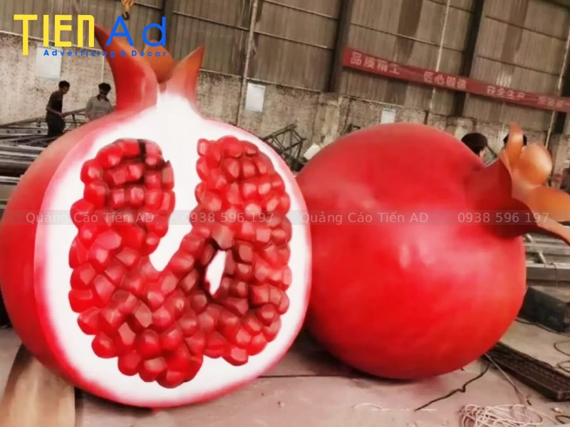 Mẫu mô hình trái lựu composite - 9
