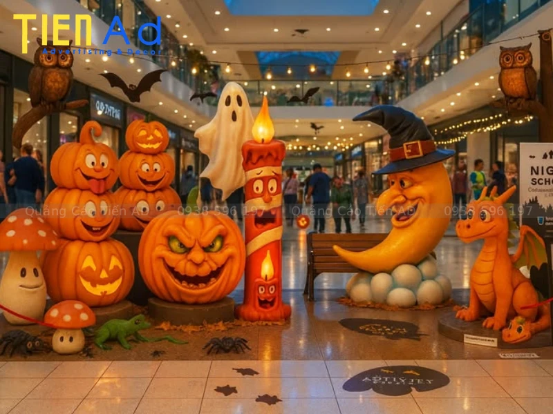 Mẫu mô hình trang trí Halloween bằng composite - 6