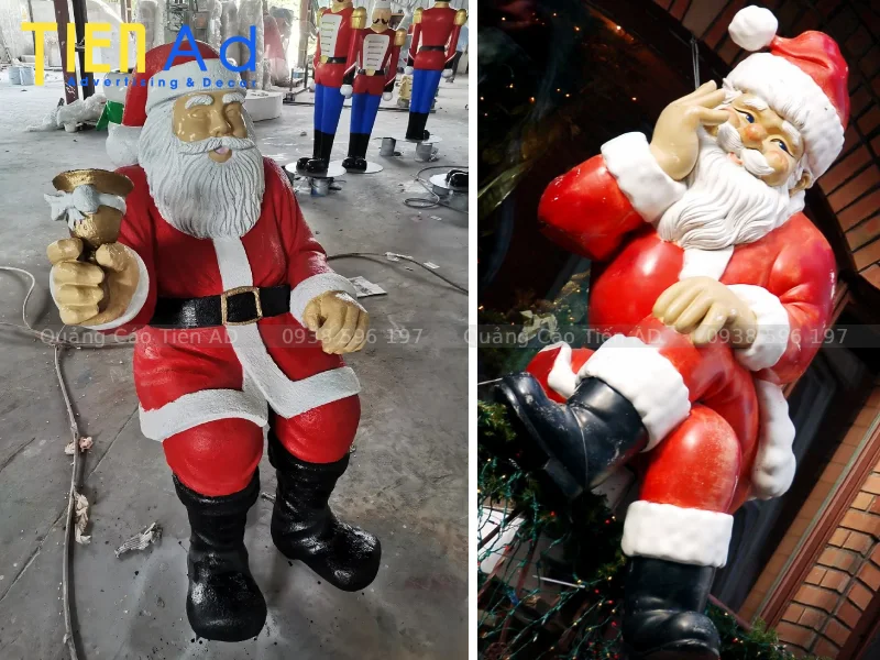 Mẫu mô hình trang trí Noel bằng composite - 1