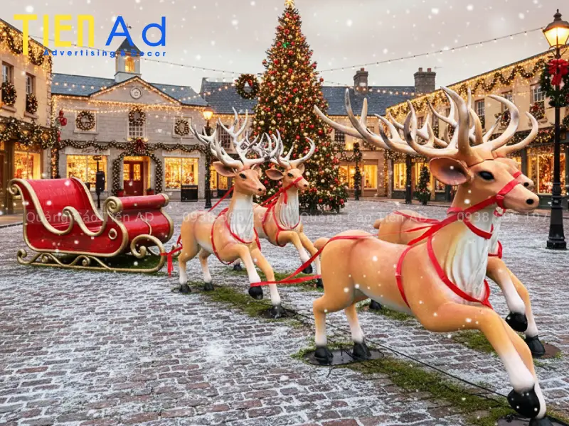 Mẫu mô hình trang trí Noel bằng composite - 3