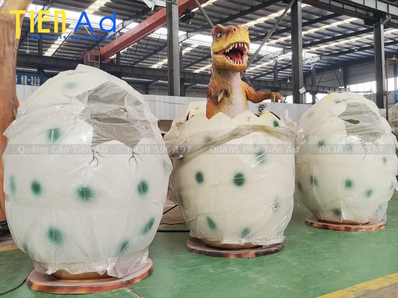 Mẫu mô hình trứng khủng long composite - 9