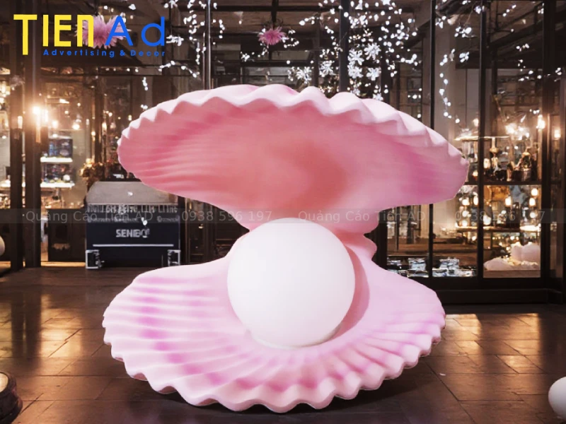 Mẫu mô hình vỏ sò trang trí bằng composite - 1