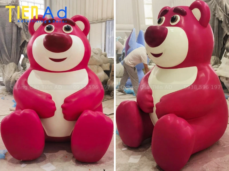 Mô Hình Gấu Composite Trang Trí
