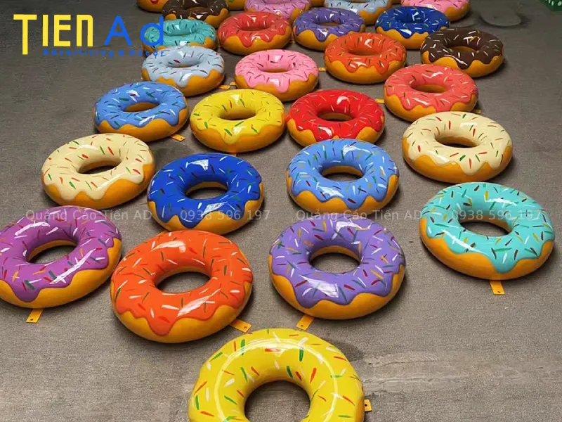 Mô hình bánh donut bằng composite - 10