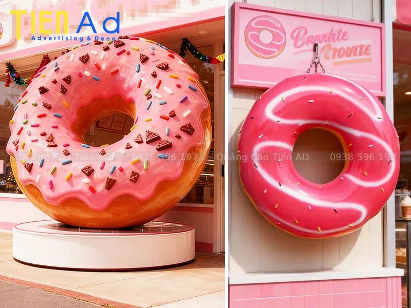 Mô hình bánh donut bằng composite - 4