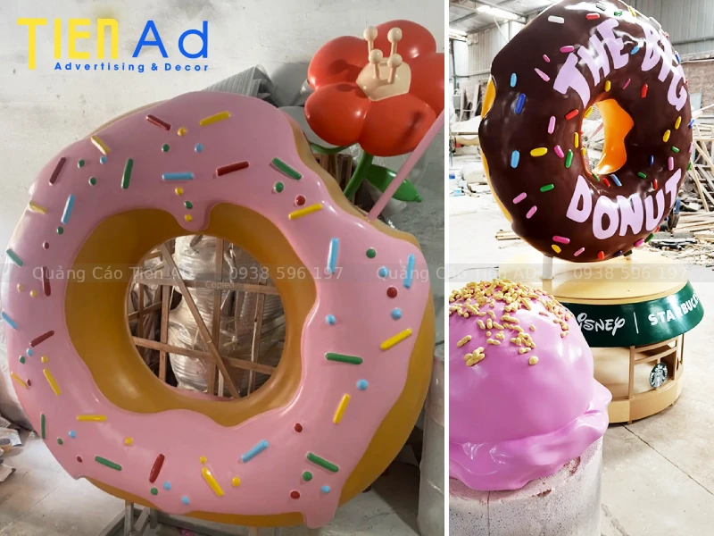Mô hình bánh donut bằng composite - 6