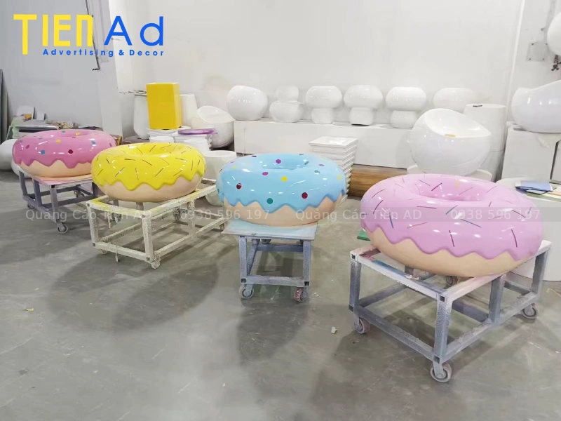 Mô hình bánh donut bằng composite