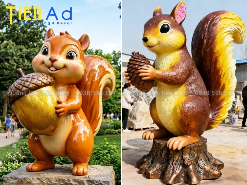Mô hình chú sóc nâu composite