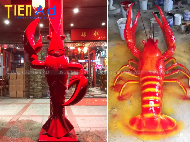 Mô hình con tôm bằng composite là gì