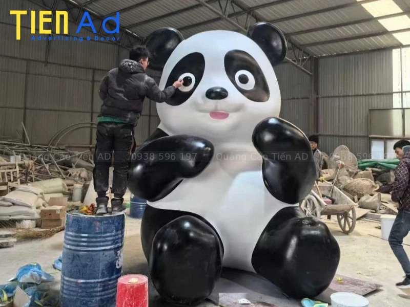 Mô hình gấu trúc bằng composite