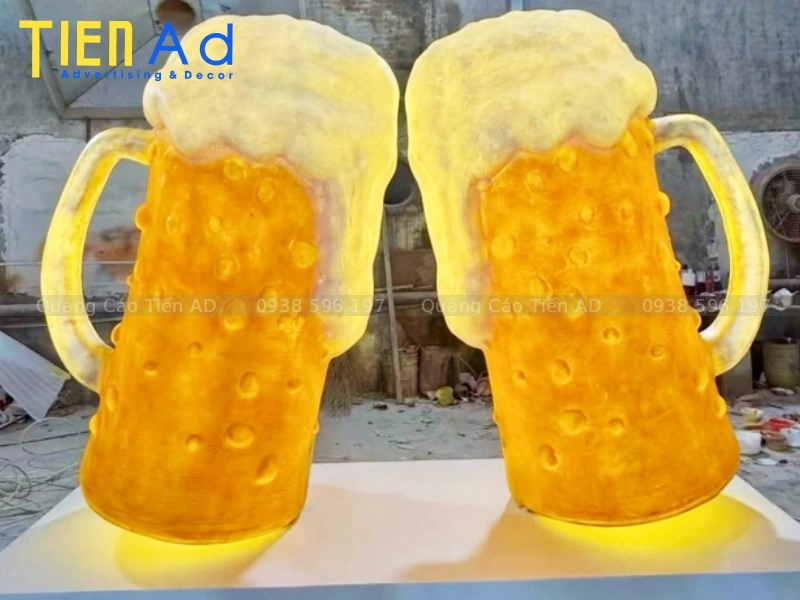 Mô hình ly bia khổng lồ bằng composite