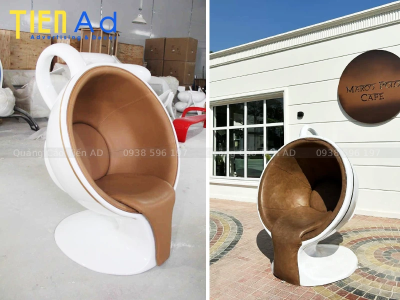 Mô hình ly cafe composite khổng lồ - 7