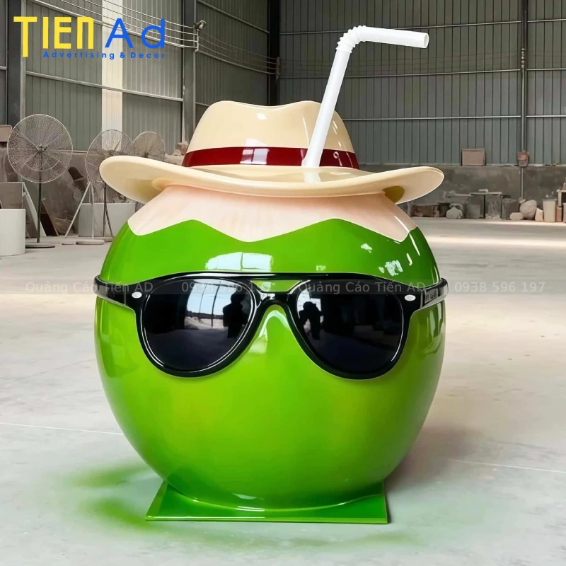 Mô hình trái dừa composite