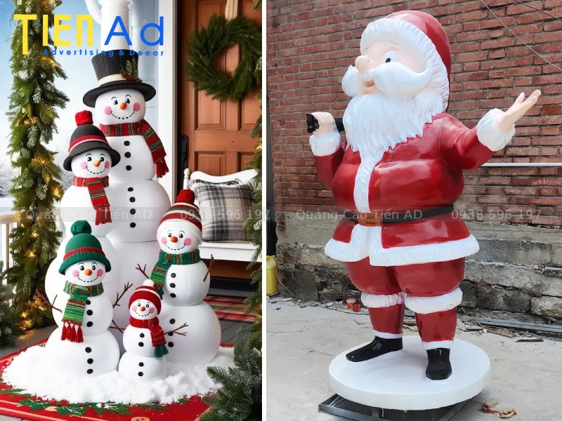 Mô hình trang trí Noel bằng composite
