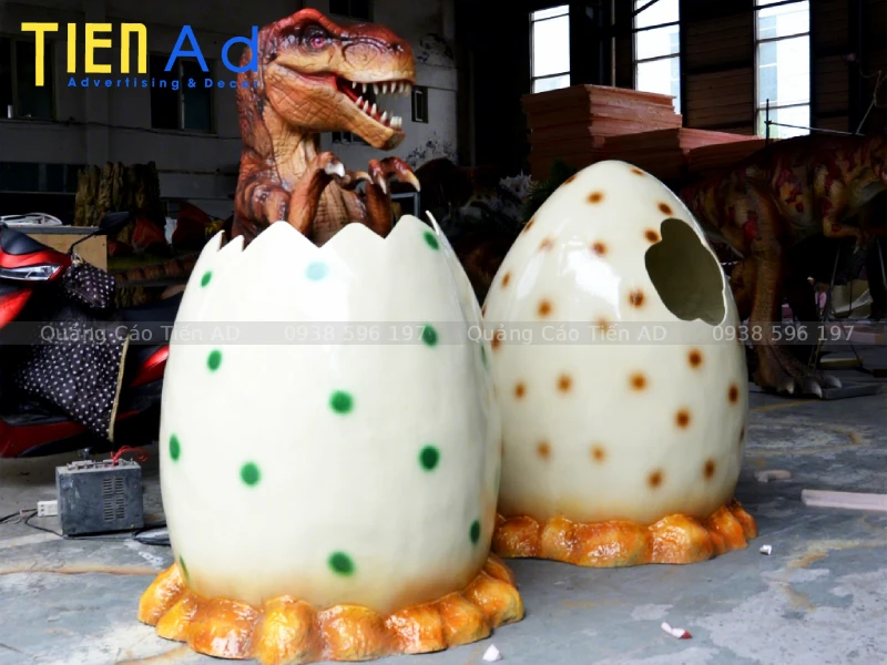 Mô hình trứng khủng long composite bằng công nghệ in 3D có gì nổi bật