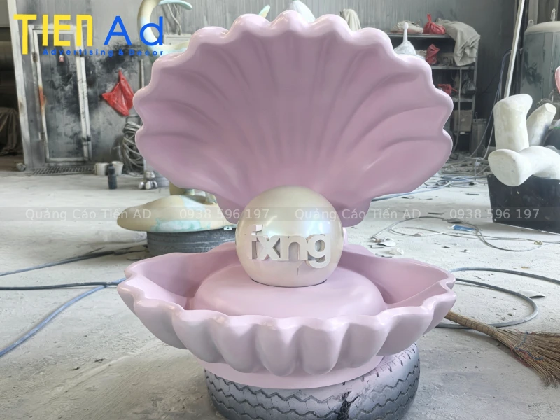 Mô hình vỏ sò trang trí bằng composite