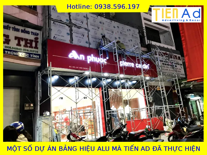 Một số dự án bảng hiệu alu mà TIẾN AD đã thực hiện