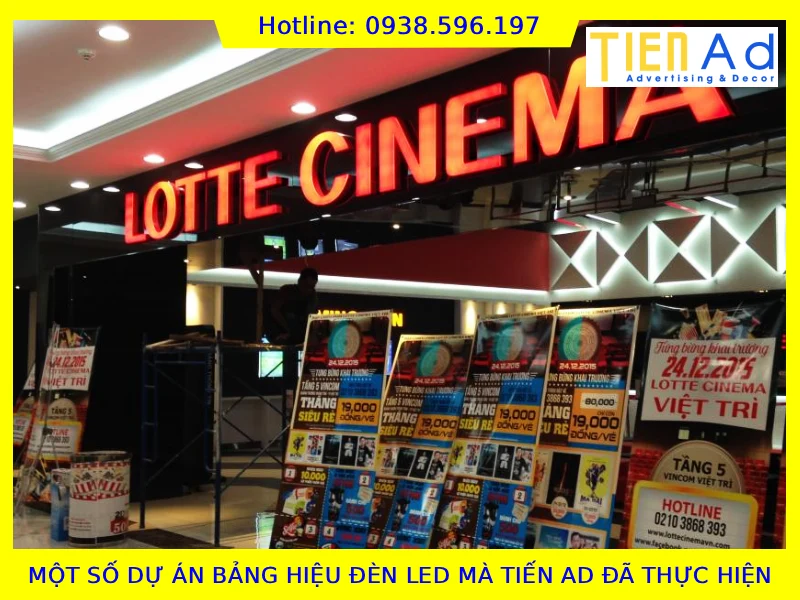 Một số dự án bảng hiệu đèn led mà TIẾN AD đã thực hiện