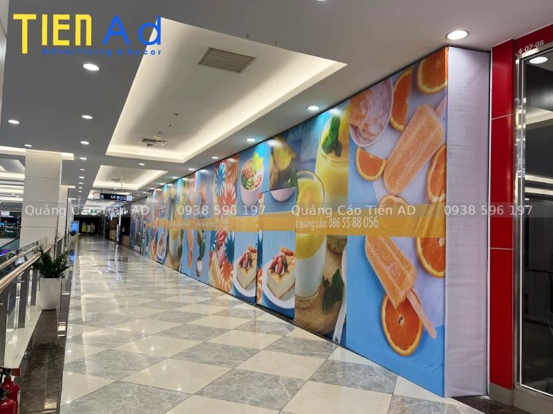 Một số hình ảnh hoàn thiện dự án hoarding trong tòa nhà, TTTM
