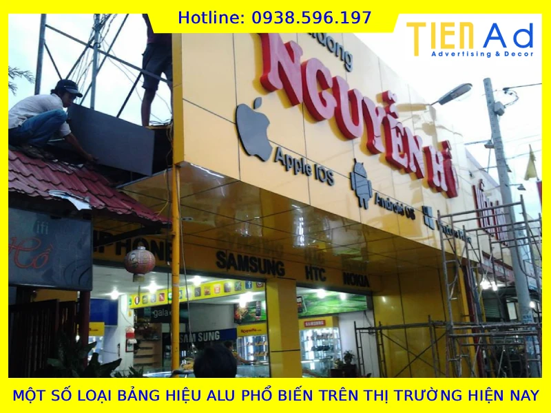 Một số loại bảng hiệu alu phổ biến trên thị trường hiện nay