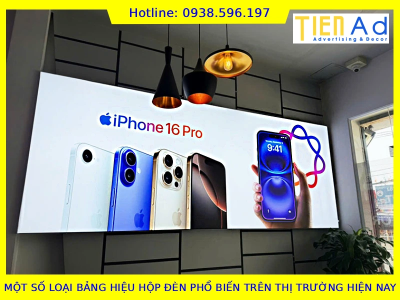 Một số loại bảng hiệu hộp đèn phổ biến trên thị trường hiện nay