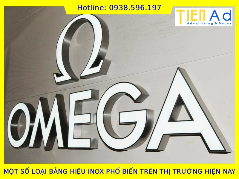 Một số loại bảng hiệu inox phổ biến trên thị trường hiện nay