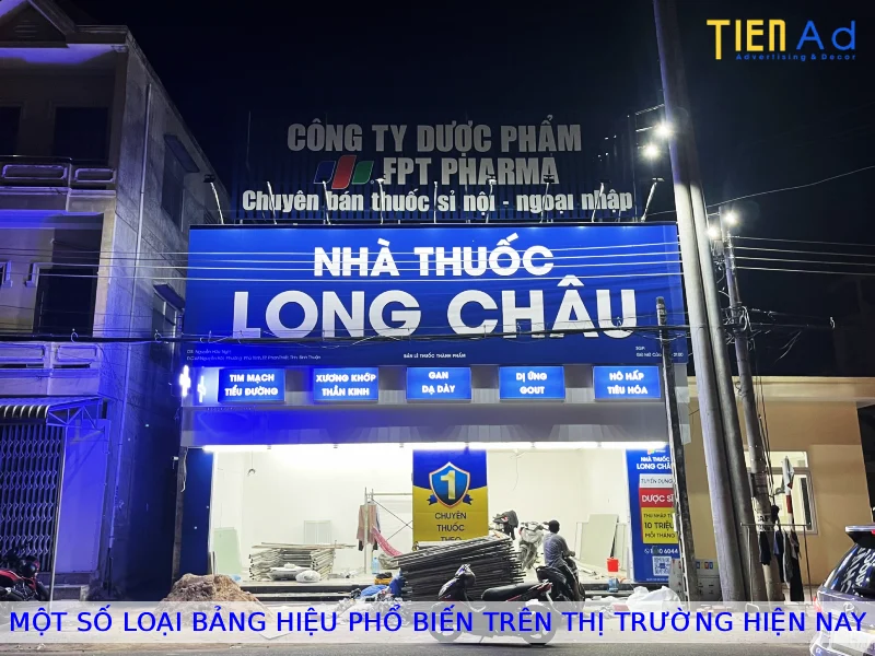 Một số loại bảng hiệu phổ biến trên thị trường hiện nay