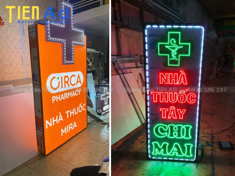 Một số lỗi thường gặp khi làm hộp đèn nhà thuốc giá rẻ và cách khắc phục