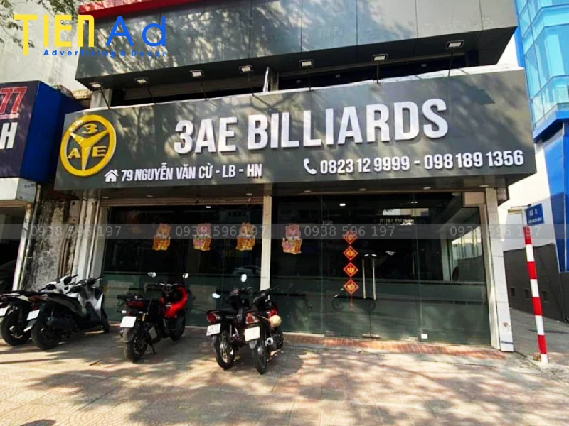 Một số lưu ý khi làm bảng hiệu bida