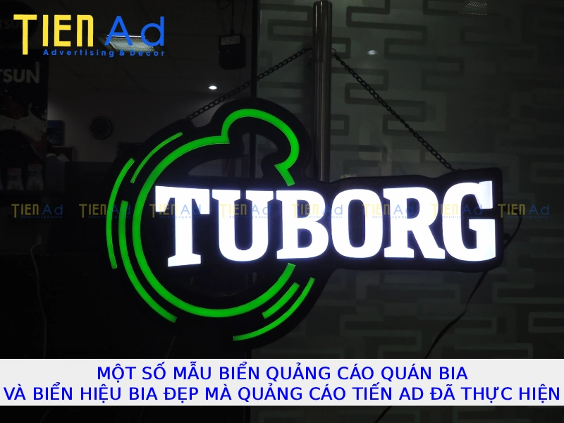 Một số mẫu biển quảng cáo quán bia và biển hiệu bia đẹp mà Quảng Cáo Tiến AD đã thực hiện