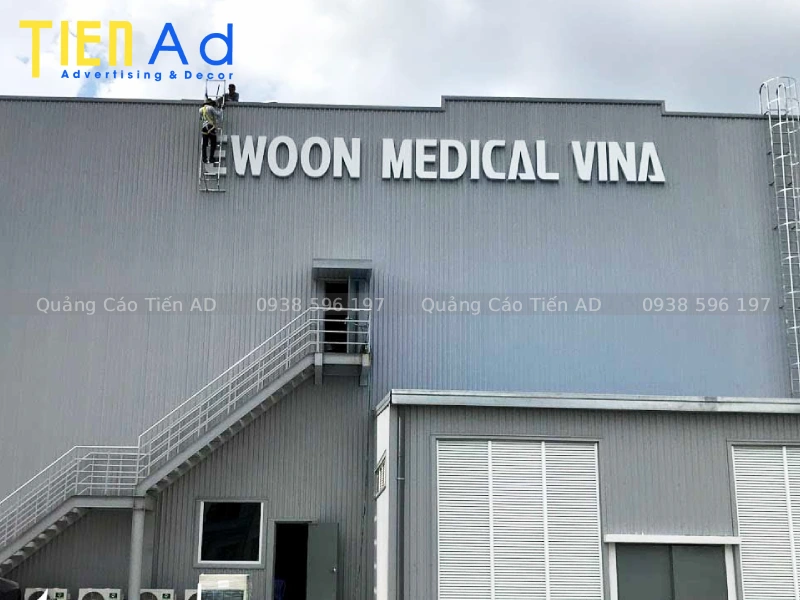 Một số mẫu chữ nổi nhà máy, nhà xưởng được ứng dụng trong thực tế