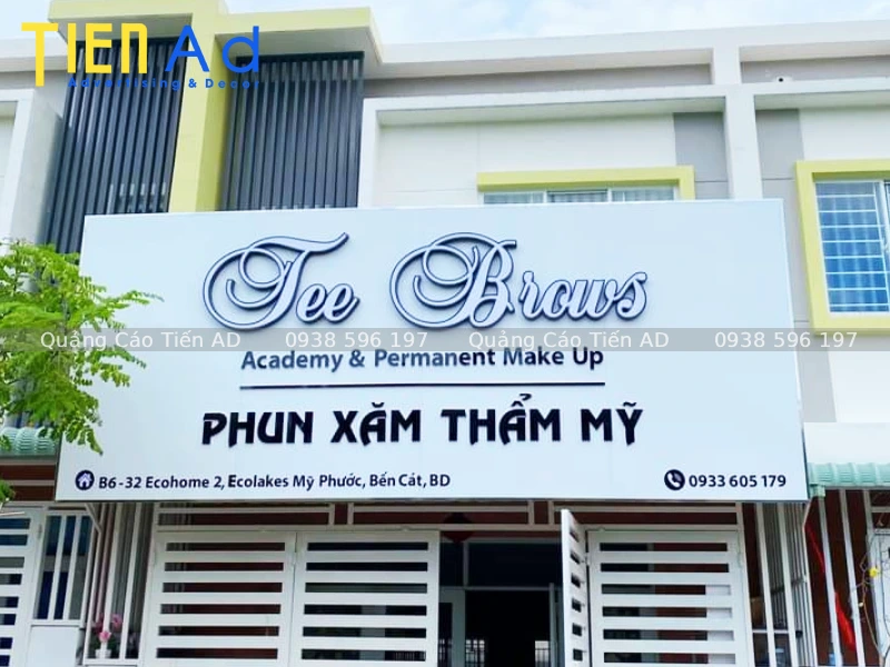 Nguyên tắc phối màu chuẩn phong thủy chobiển quảng cáo phun xăm thẩm mỹ